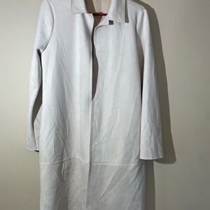 Philosophy Elegant Cream Faux Leather Coat